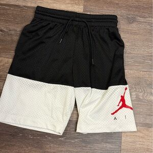 Jordan Athletic Shorts in Black, White, and Red
